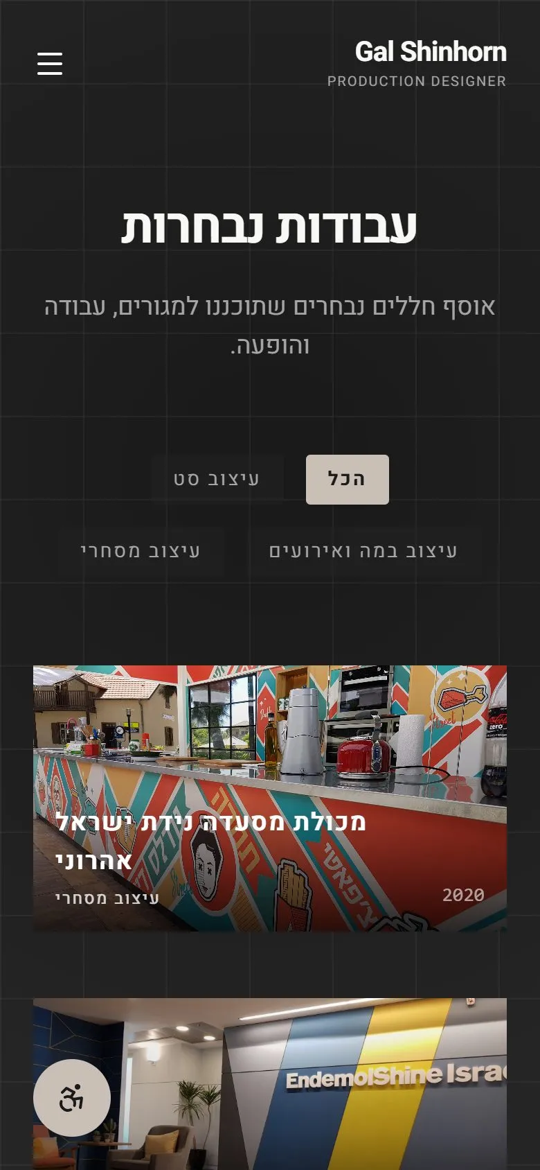 Work page on mobile